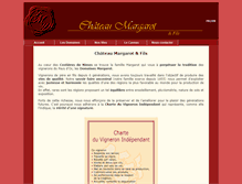 Tablet Screenshot of chateau-margarot.com